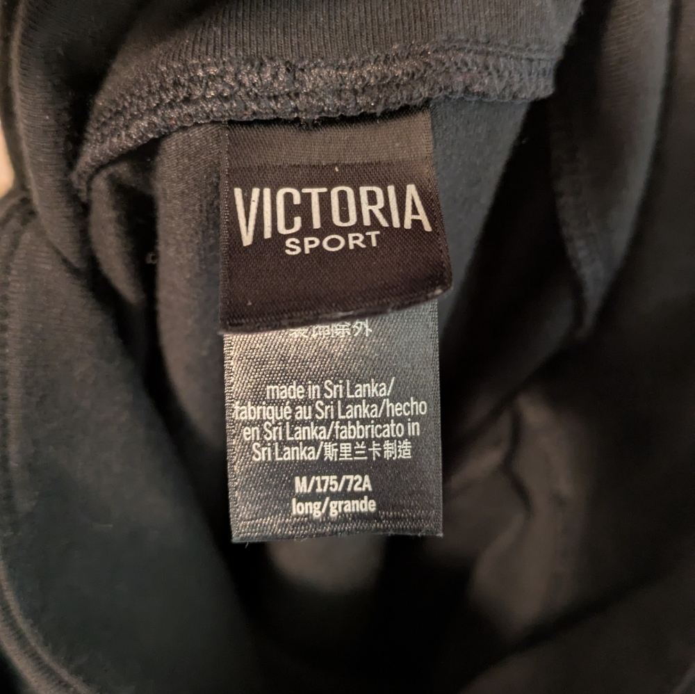 Victoria Sport Black Ruffle Hem Leggings - Picture 3 of 4